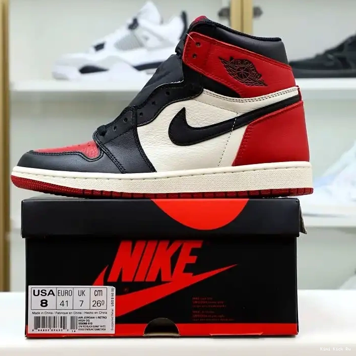 RETRO 'BRED OG HIGH AIR JORDAN Kimikick 1 TOE' 0522